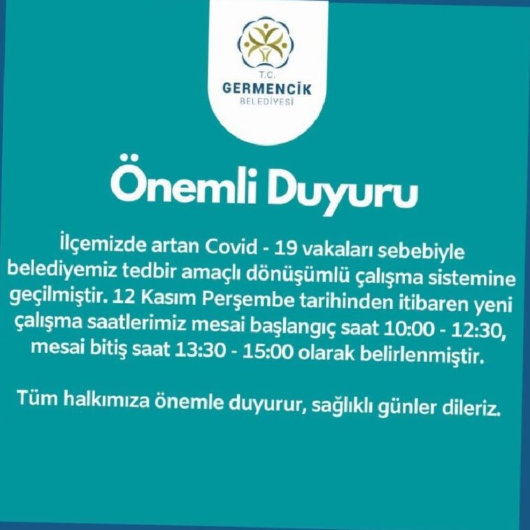Germencik Belediyesi dönüşümlü çalışma sistemine geçti 1 germencik belediyesi donusumlu calisma sistemine gecti IPvaVxhy